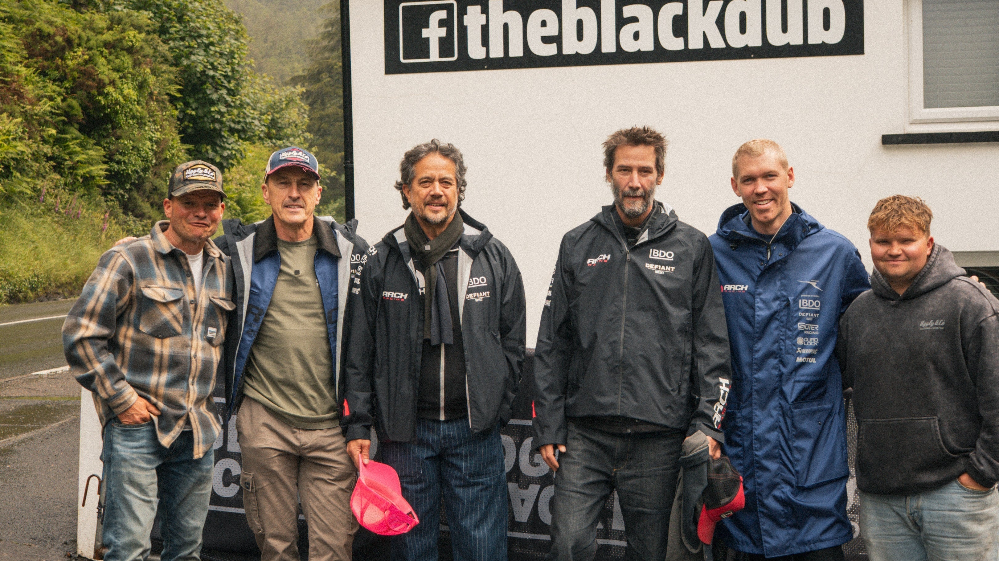 Keanu Reeves Visits The Black Dub with ARCH Motorcycle