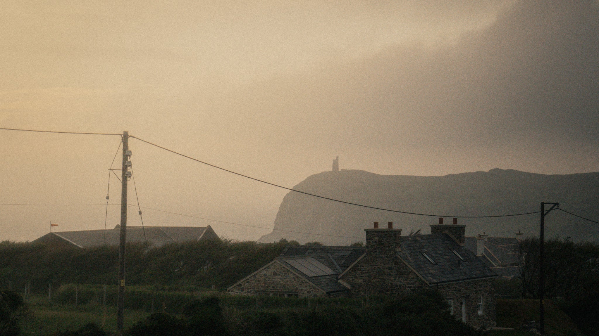 the Isle of Man at dusk