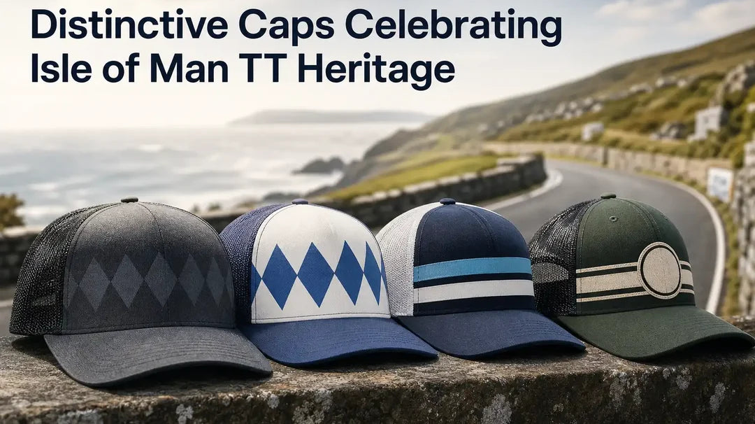 Distinctive Caps Celebrating Isle of Man TT Heritage