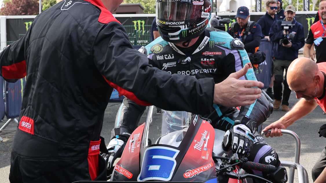 Michael Dunlop Rides Milwaukee Ducati at the Isle of Man TT