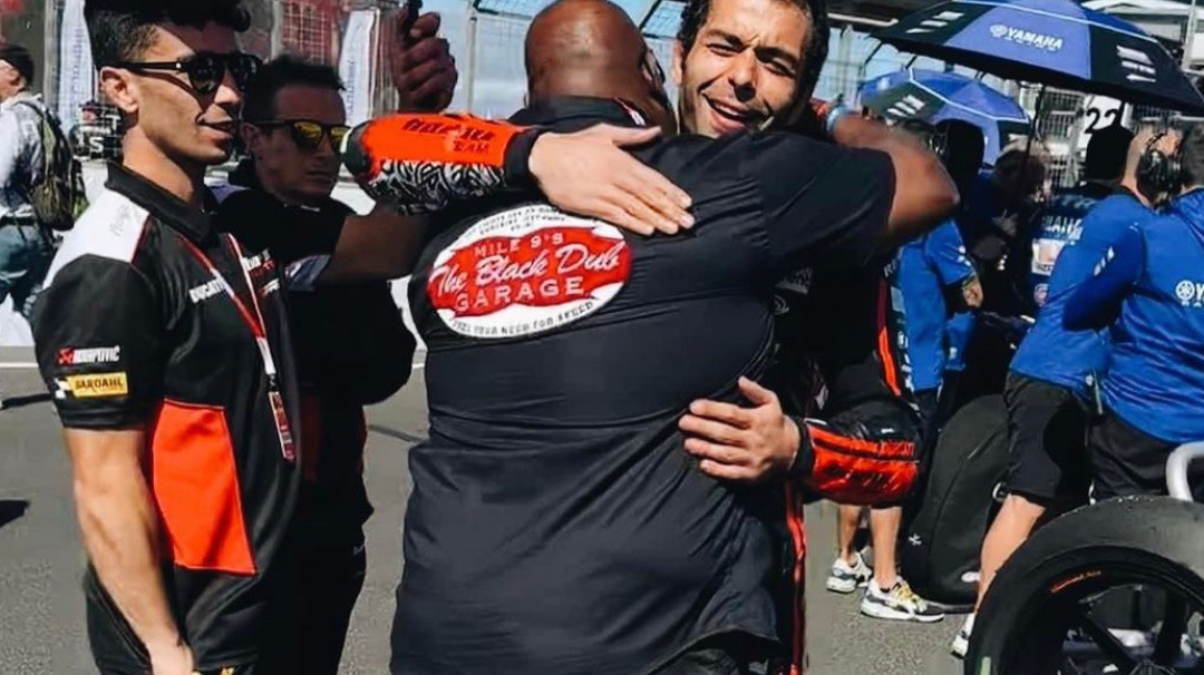 Action at Donington WSBK!