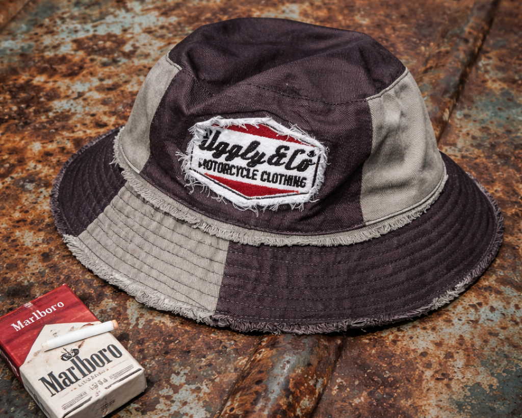 Uggly&Co bucket hats are made from 100% cotton duck canvas with distressed vintage detailing. Built for everyday comfort with rugged workwear style.