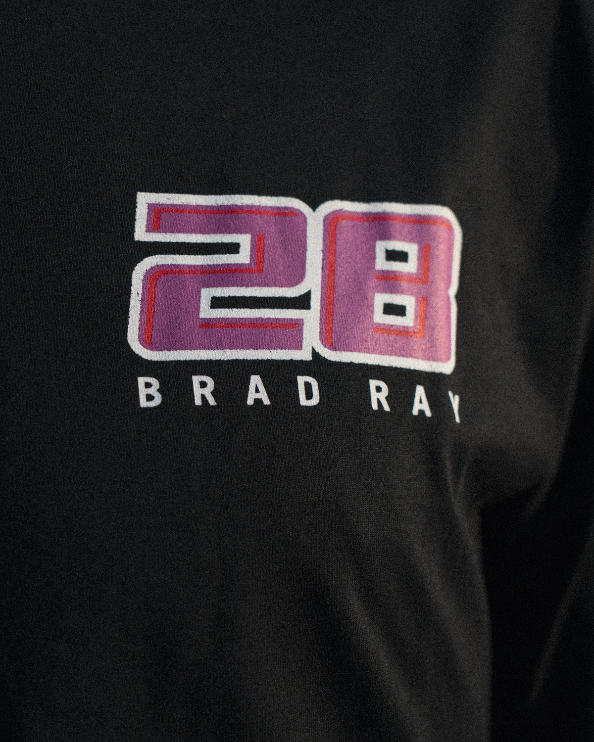 Bradley Ray pink 28 t shirt logo