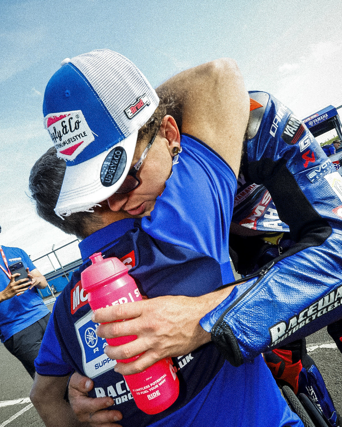 Bradley Ray in his signature blue trucker hat on bsb grid