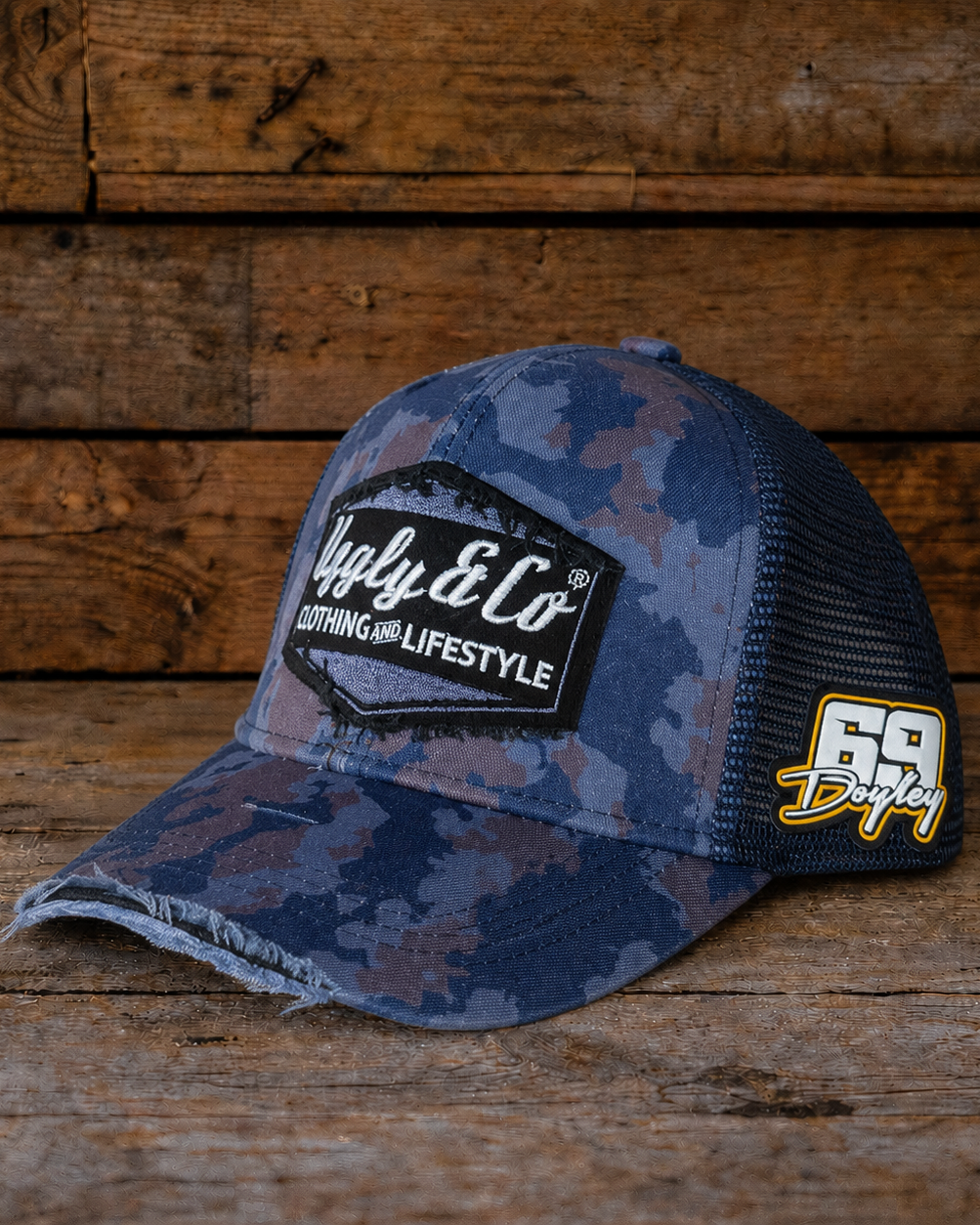 Jason doyle signature blue camo diamond cap