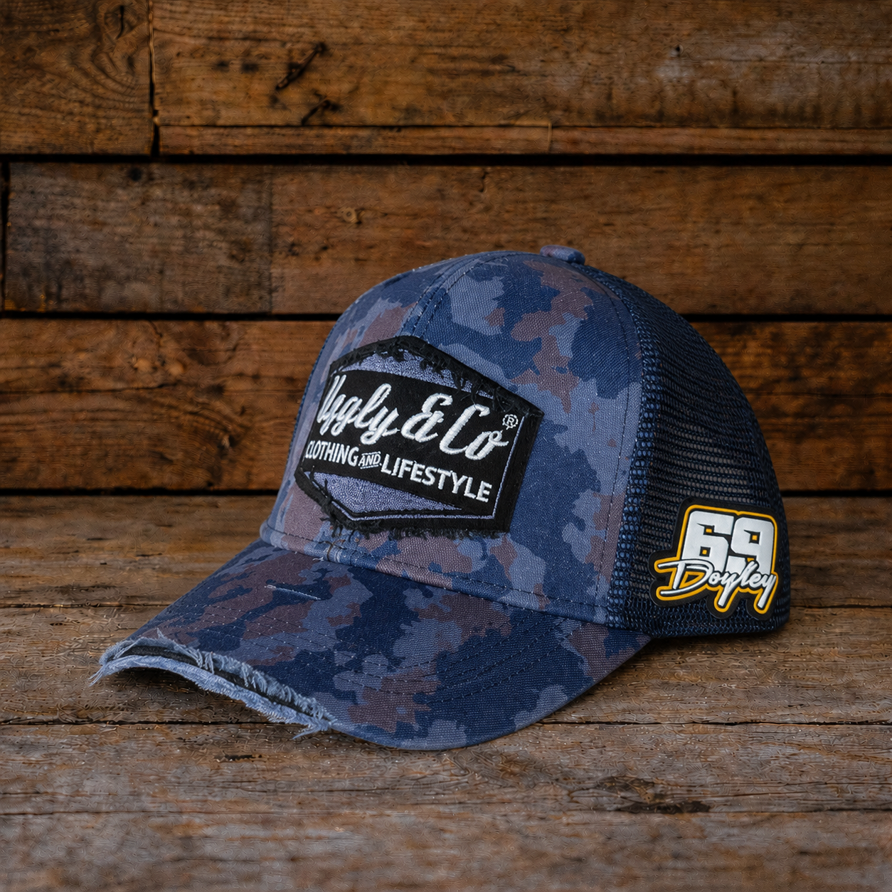 Jason doyle signature blue camo diamond cap