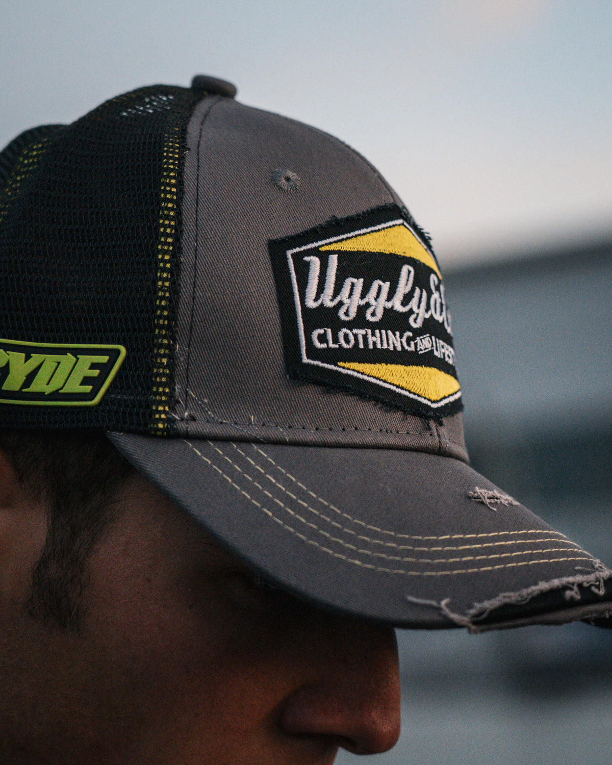 Kyle Ryde wearing a grey trucker hat at donnington park
