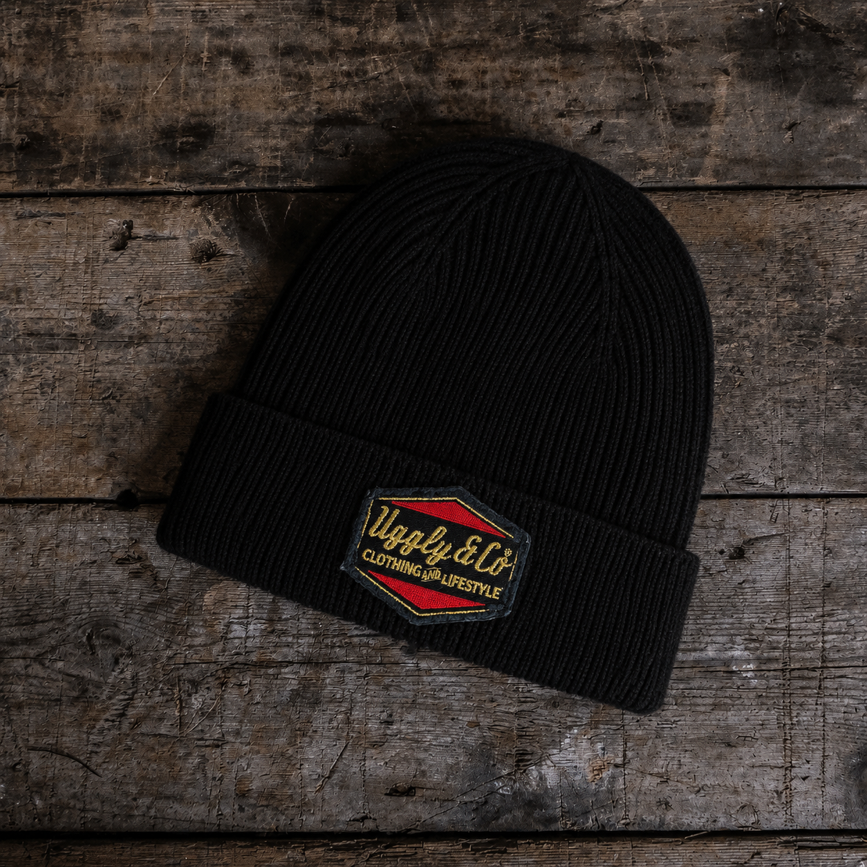 Bathams Racing x Diamond Beanie black beanie hat