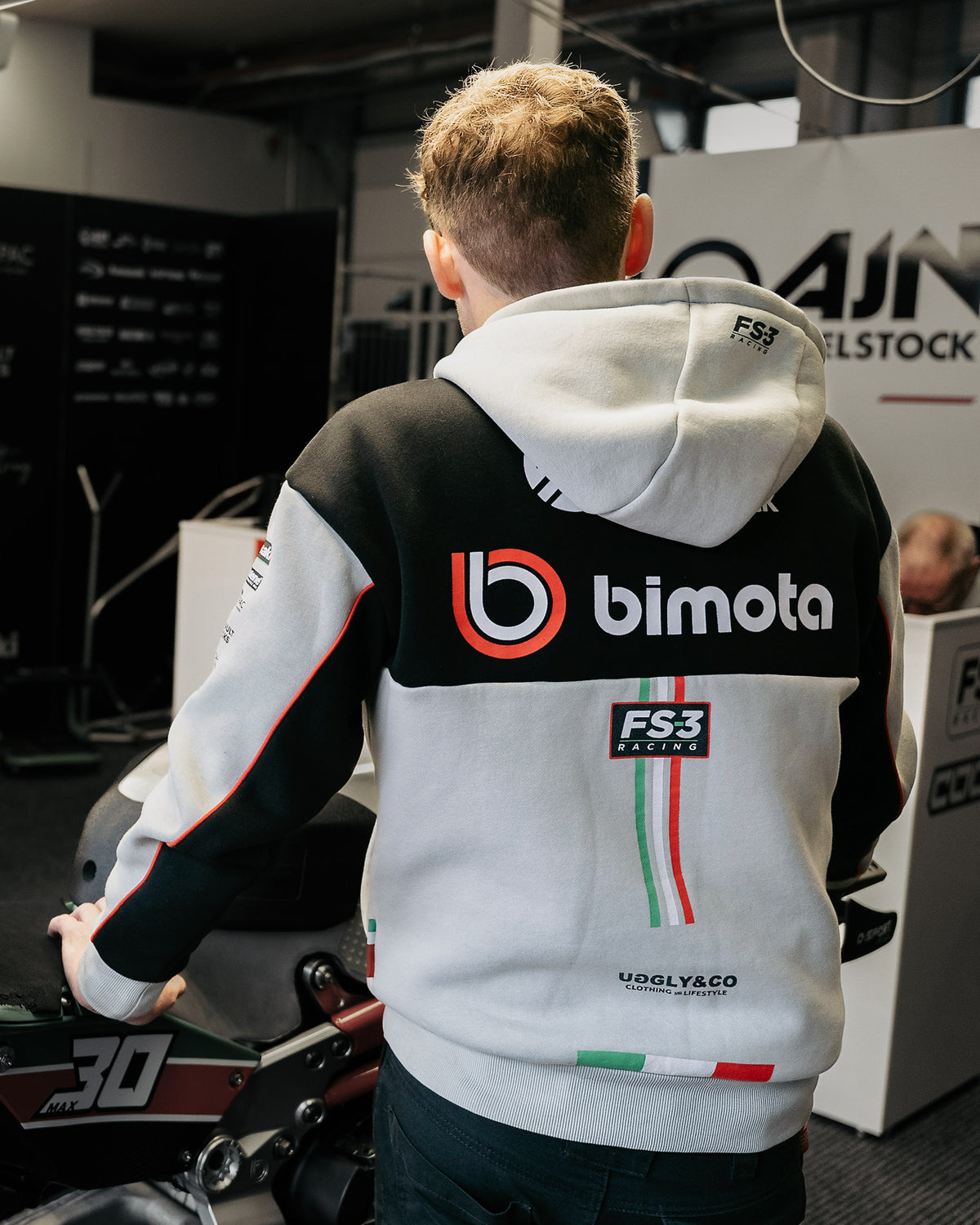 Bimota FS-3 Hoodie worn at the British Superbike Championship