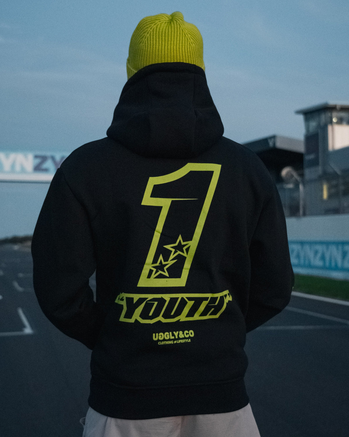 Black Kyle Ryde Core #1 Hoodie back view