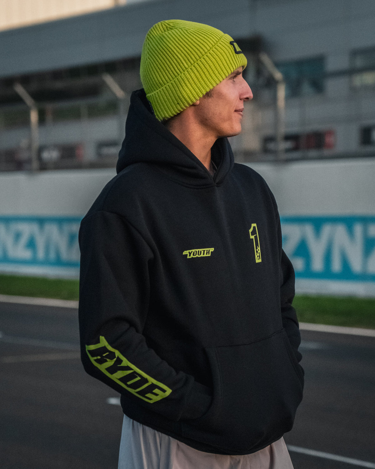 Black Kyle Ryde Core #1 Hoodie side view