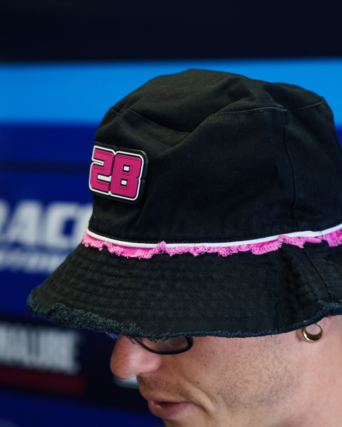 Bradley Ray #28 Diamond Bucket Hat with Yamaha British Superbikes styling