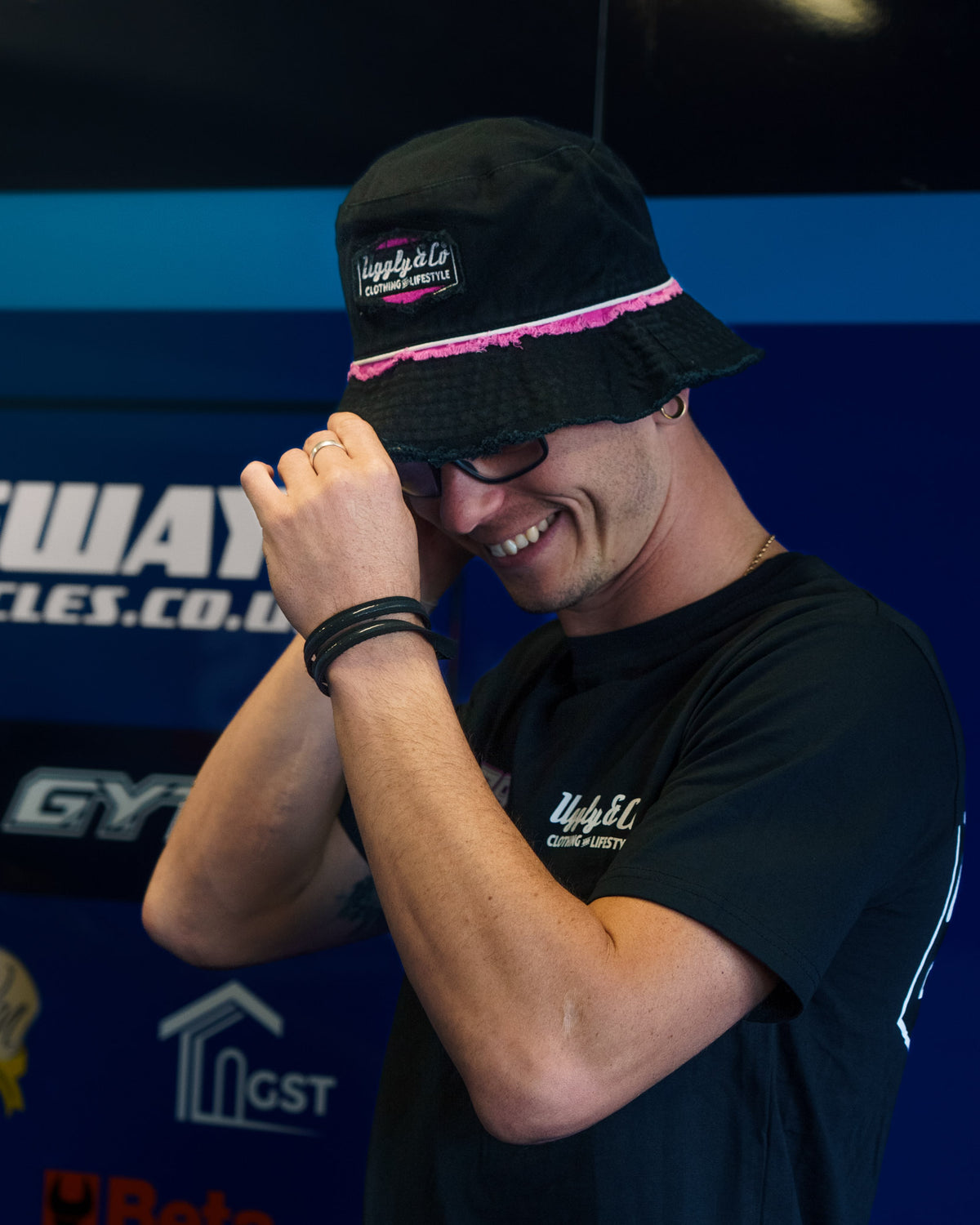 Bradley Ray #28 x Diamond Bucket Hat inspired by McAMS Yamaha motorcycle racing