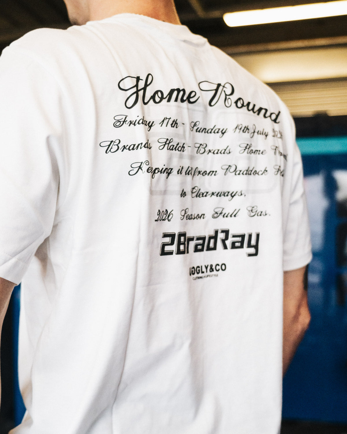 Bradley Ray Home Round T-Shirt back view