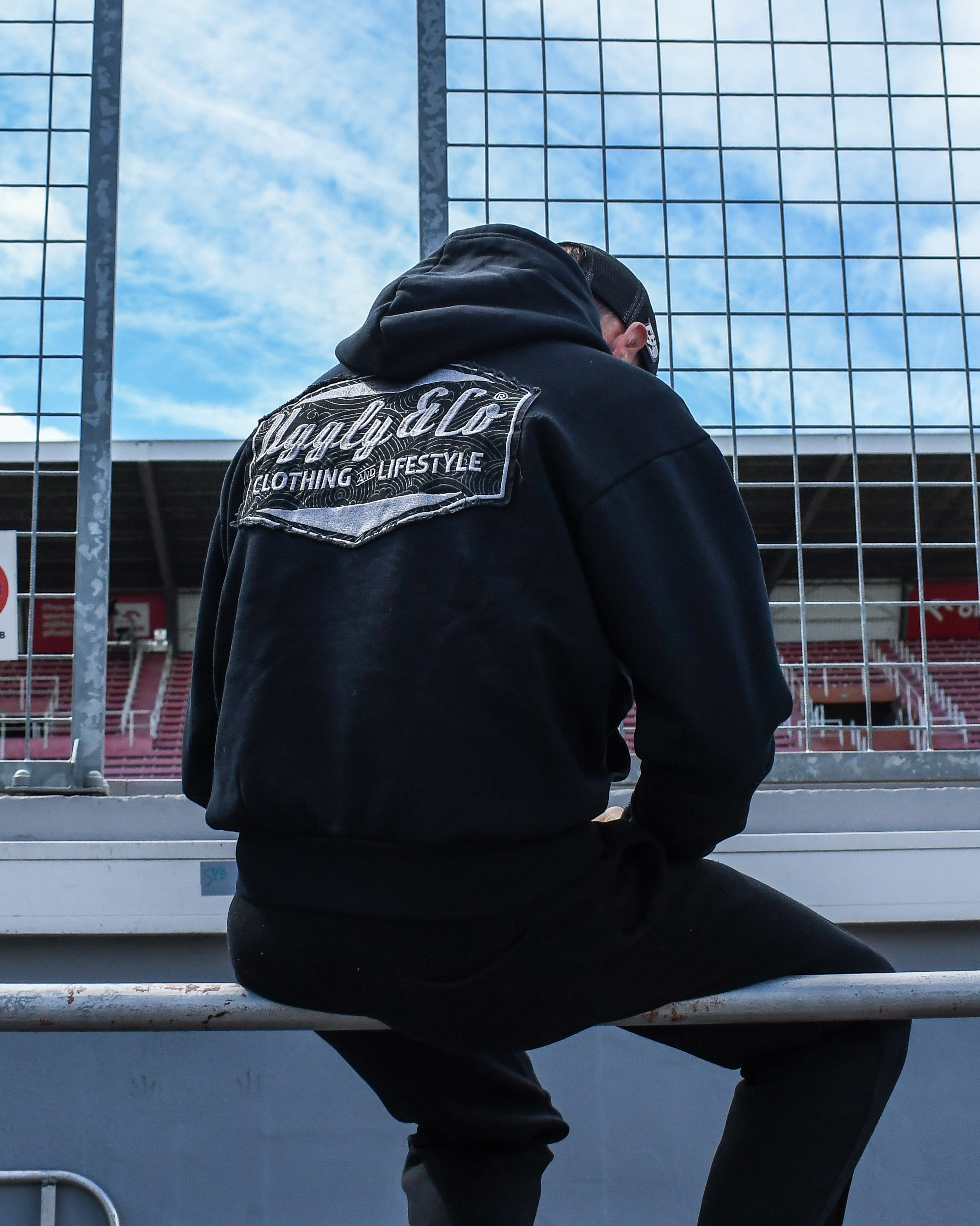 Fenton Seabright sat in pit lane at racetrack