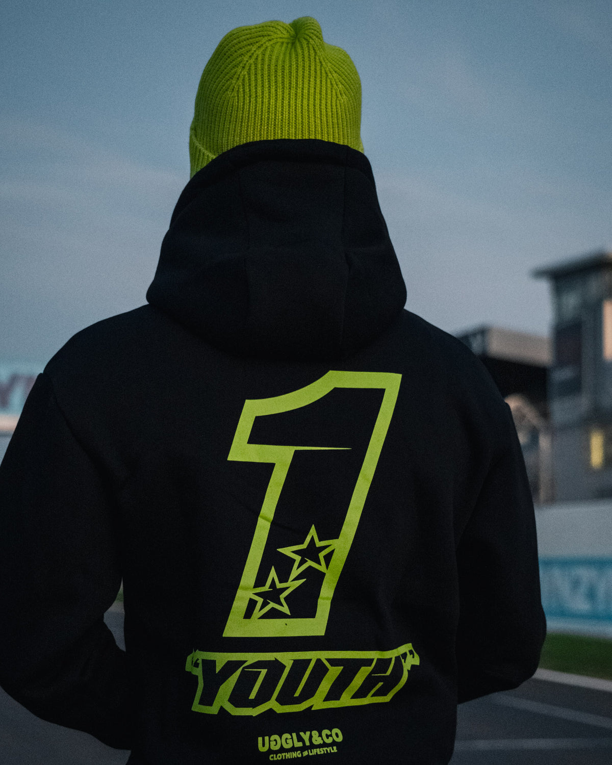 Uggly & Co Yellow Kyle Ryde Beanie back