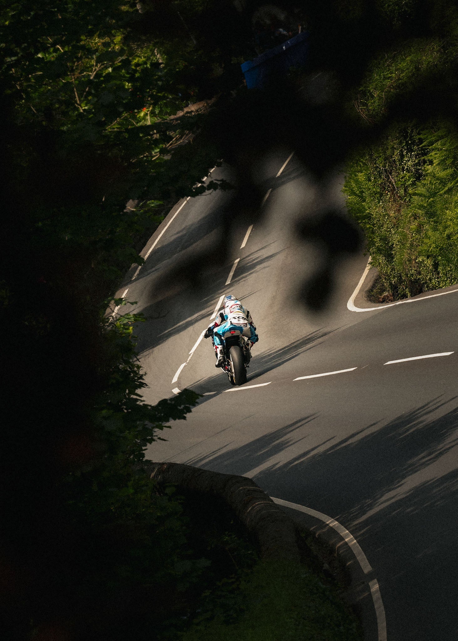 Josh brookes riding the IOM TT mountain course