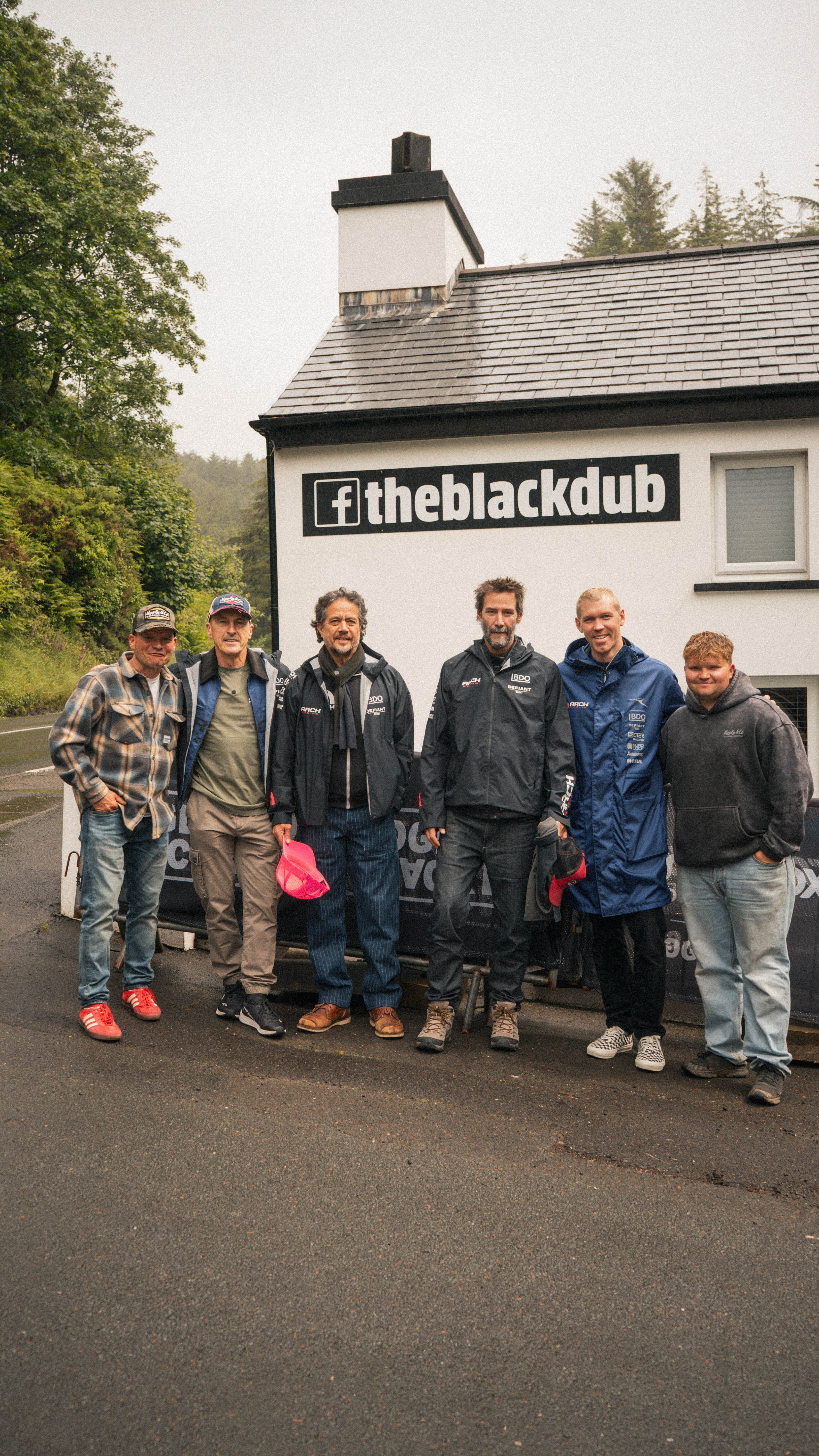 Keanu Reeves Visits The Black Dub with ARCH Motorcycle