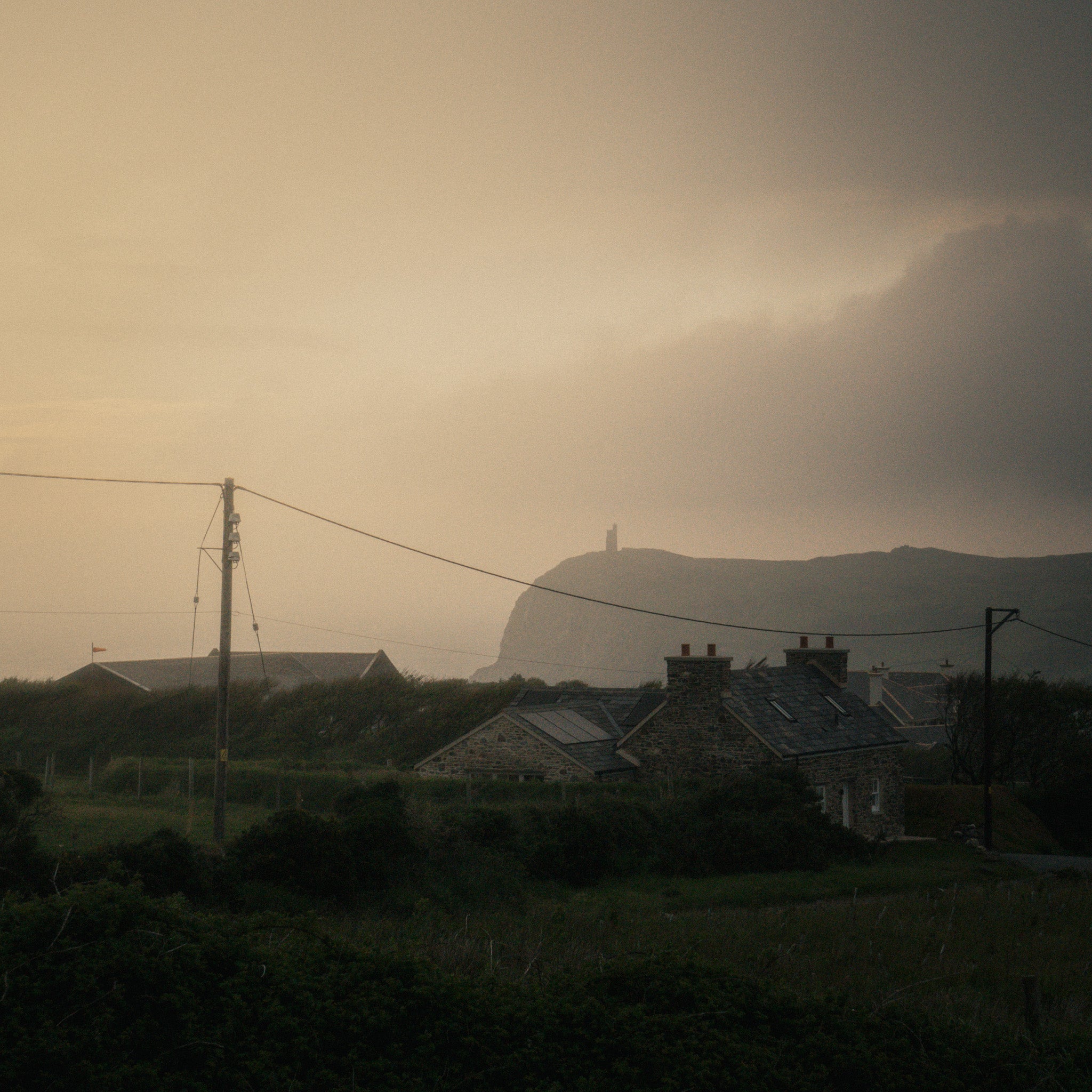 the Isle of Man at dusk