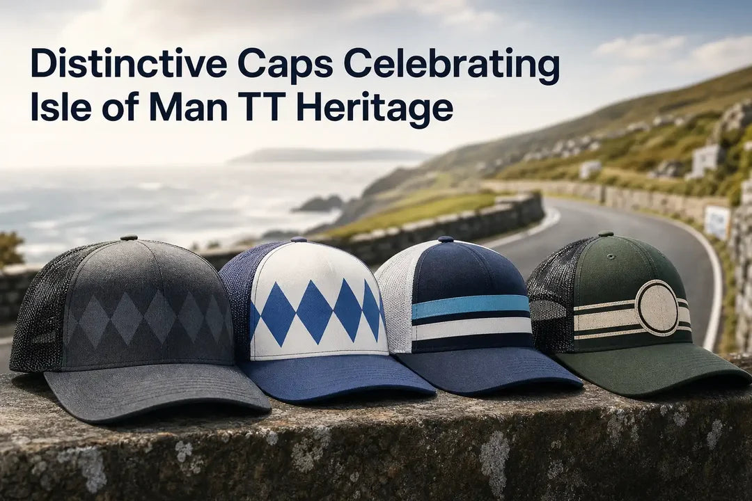 Distinctive Caps Celebrating Isle of Man TT Heritage