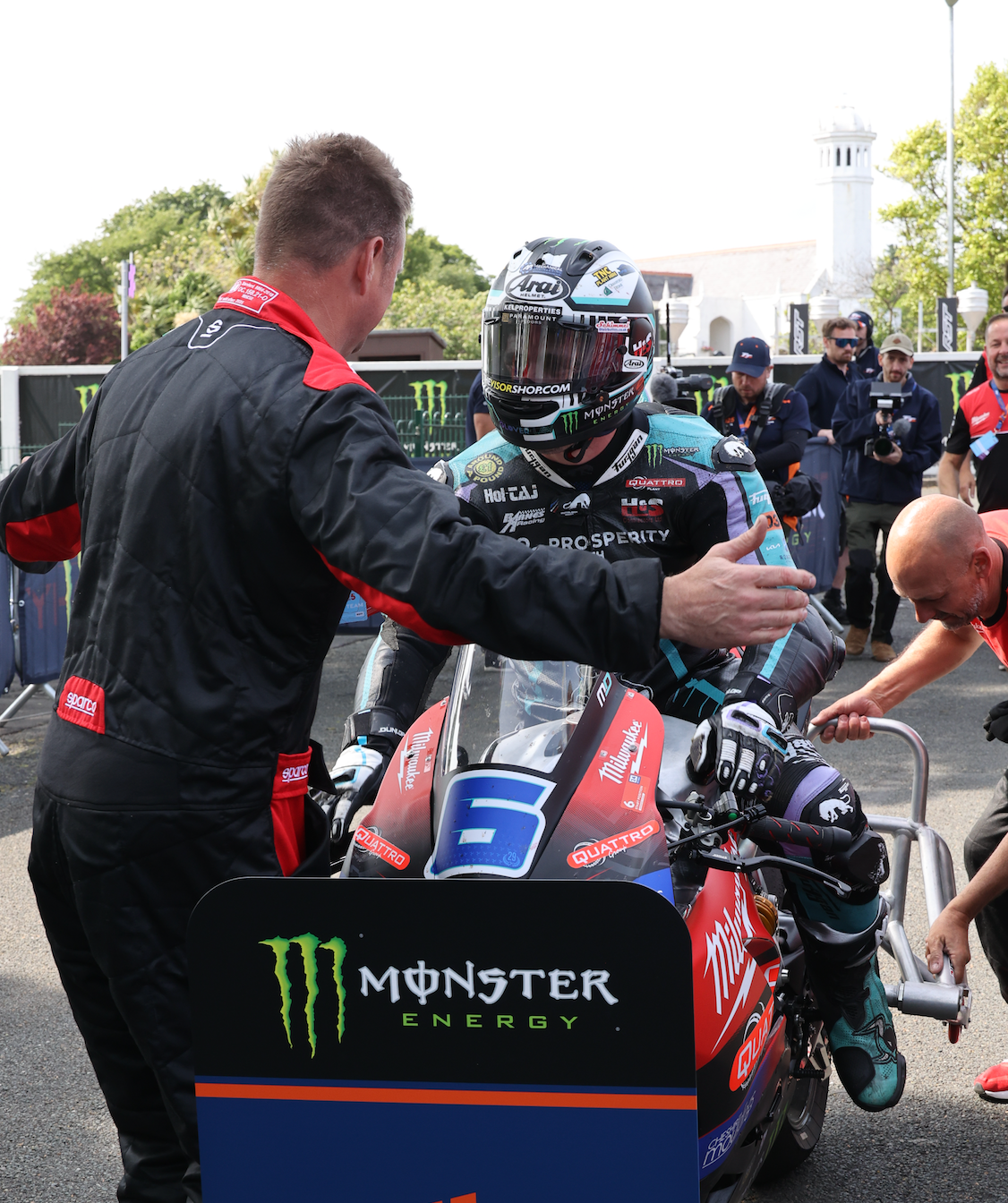 Michael Dunlop Rides Milwaukee Ducati at the Isle of Man TT