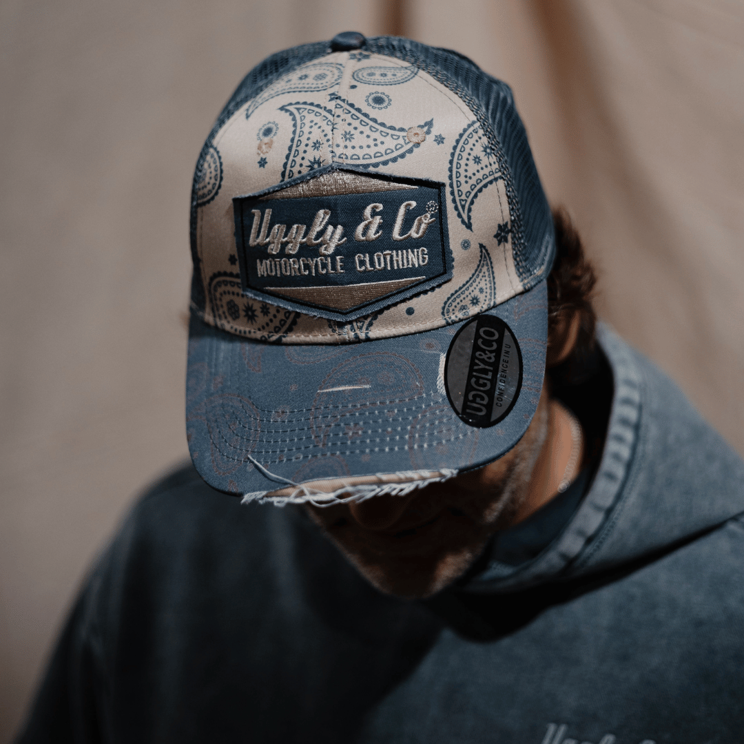 Bandana-Inspired Vintage Trucker Cap!