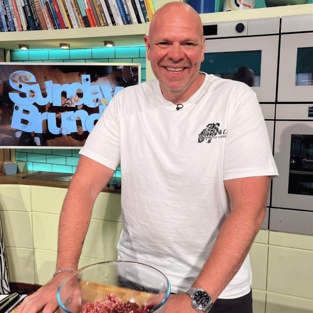 Michelin Star Chef, Tom Kerridge wearing Uggly&Co!