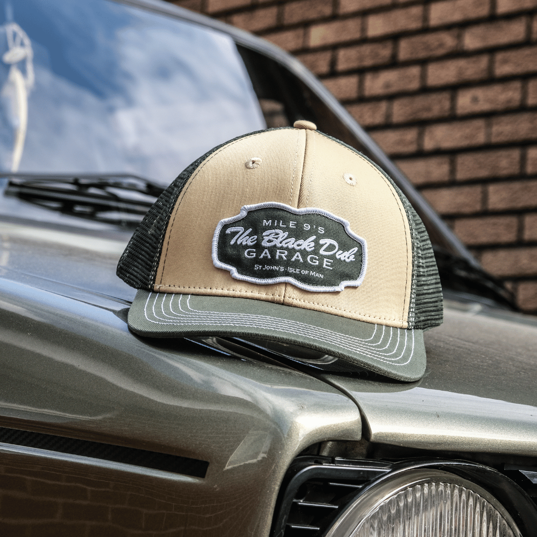 Uggly&Co trucker hat on a VW golf bonnet