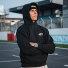 Kyle Ryde at Donington Park wearing black uggly and co hoodie