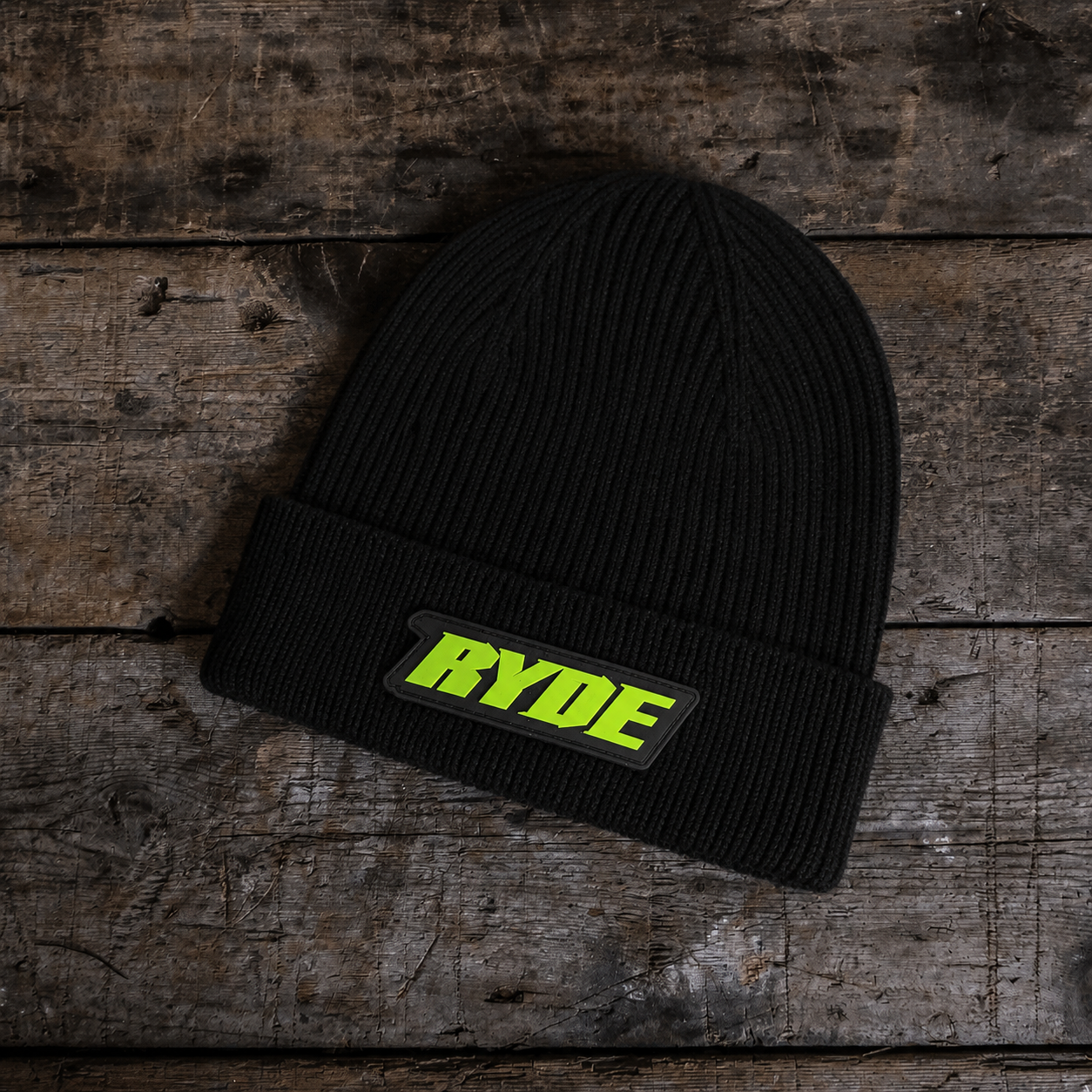 Kyle ryde black and yellow beanie