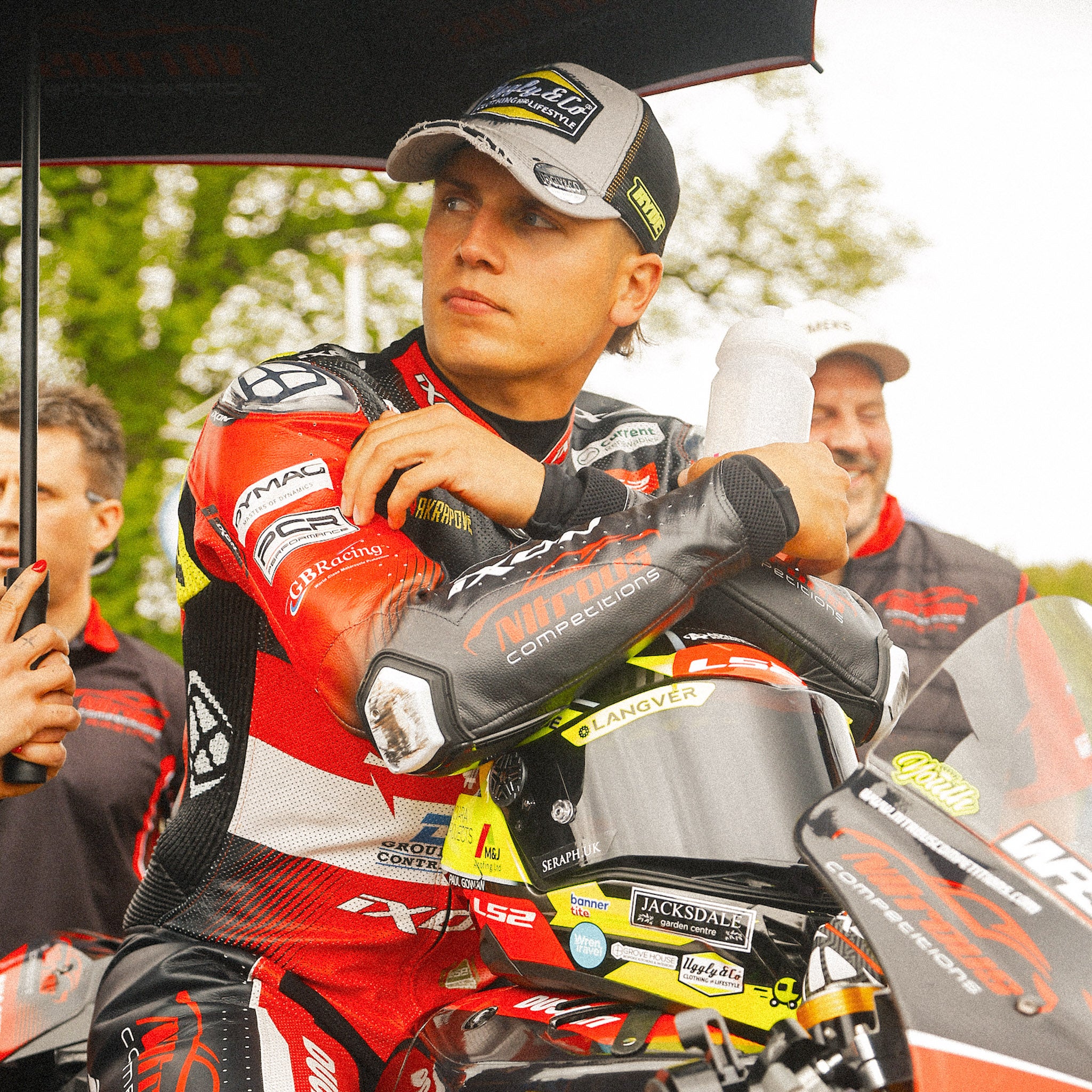 Kyle Ryde on bsb grid wearing vintage trucker cap