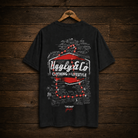 commentator Steve day the map t-shirt product photo on a wooden background
