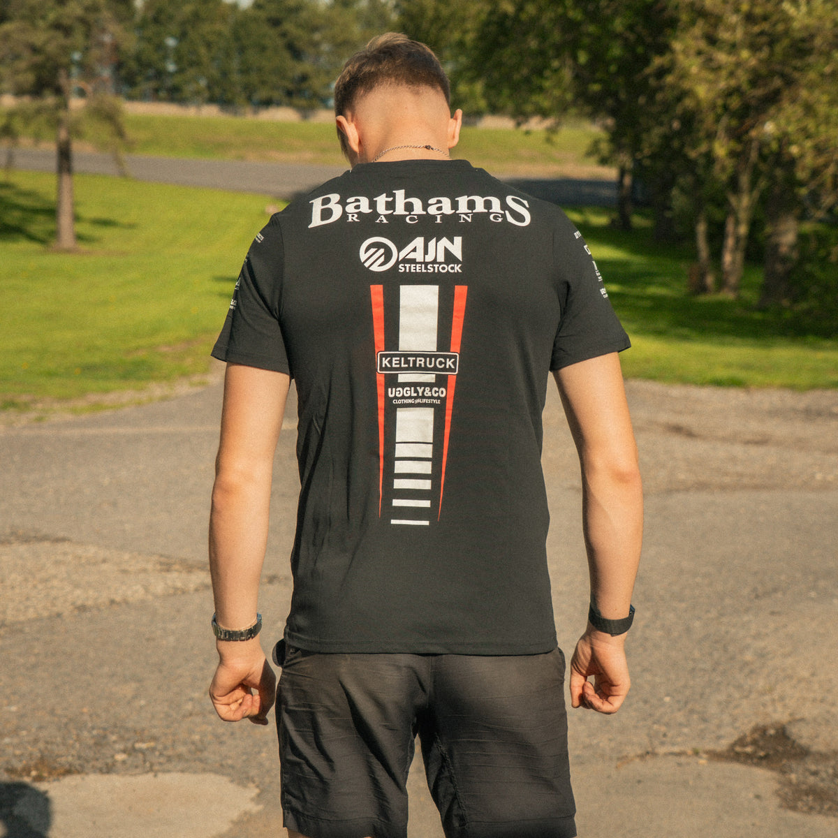 Storm Stacey in the Bathams Racing Road Racing T-Shirt
