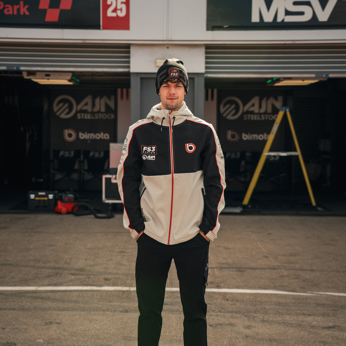 Bimota FS-3 British Superbikes Track Softshell in a trackside racing setting