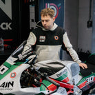 Bimota FS-3 British Superbike team hoodie worn on the race grid