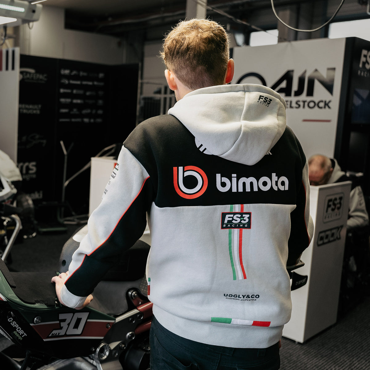Bimota FS-3 Hoodie worn at the British Superbike Championship