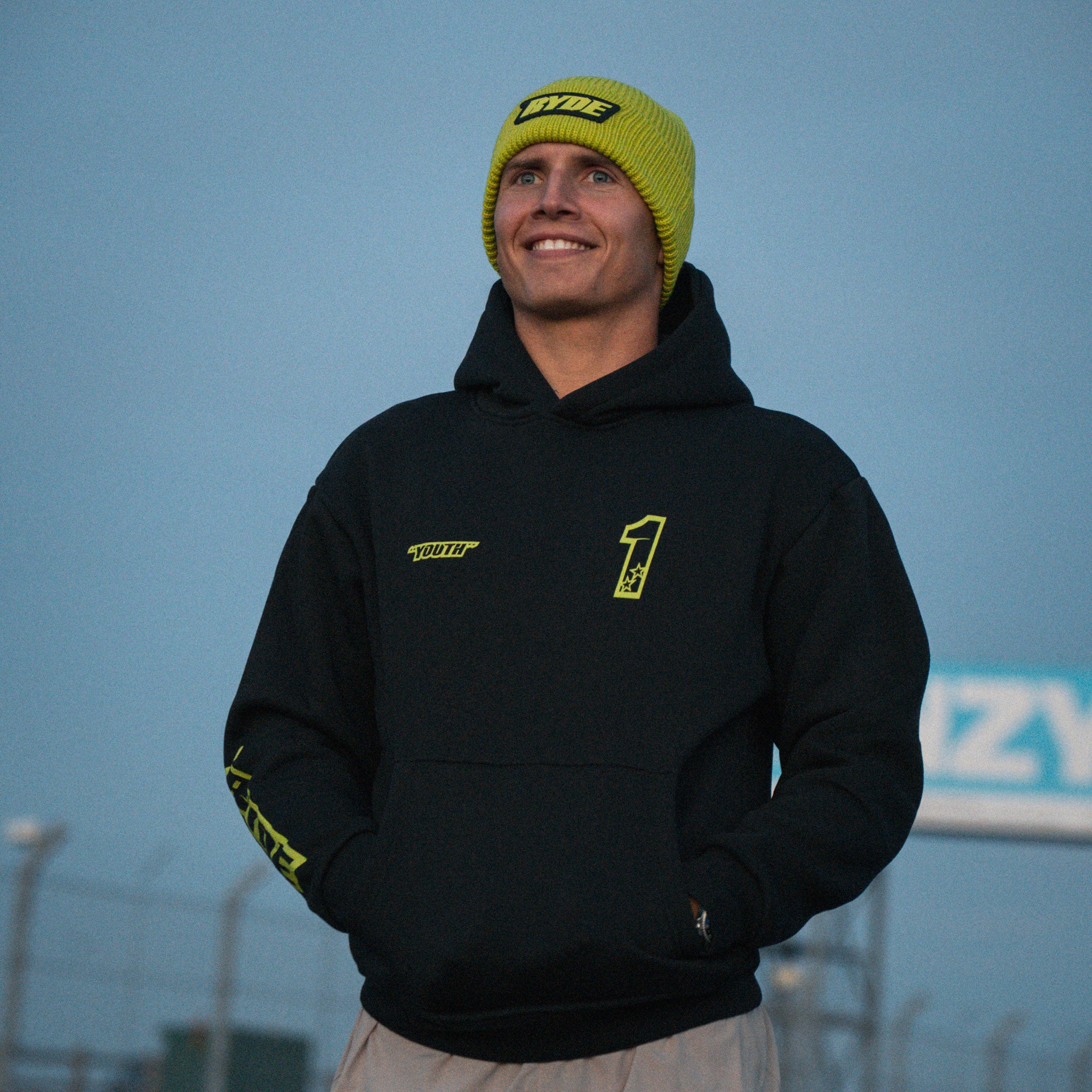 Black Kyle Ryde Core #1 Hoodie front view