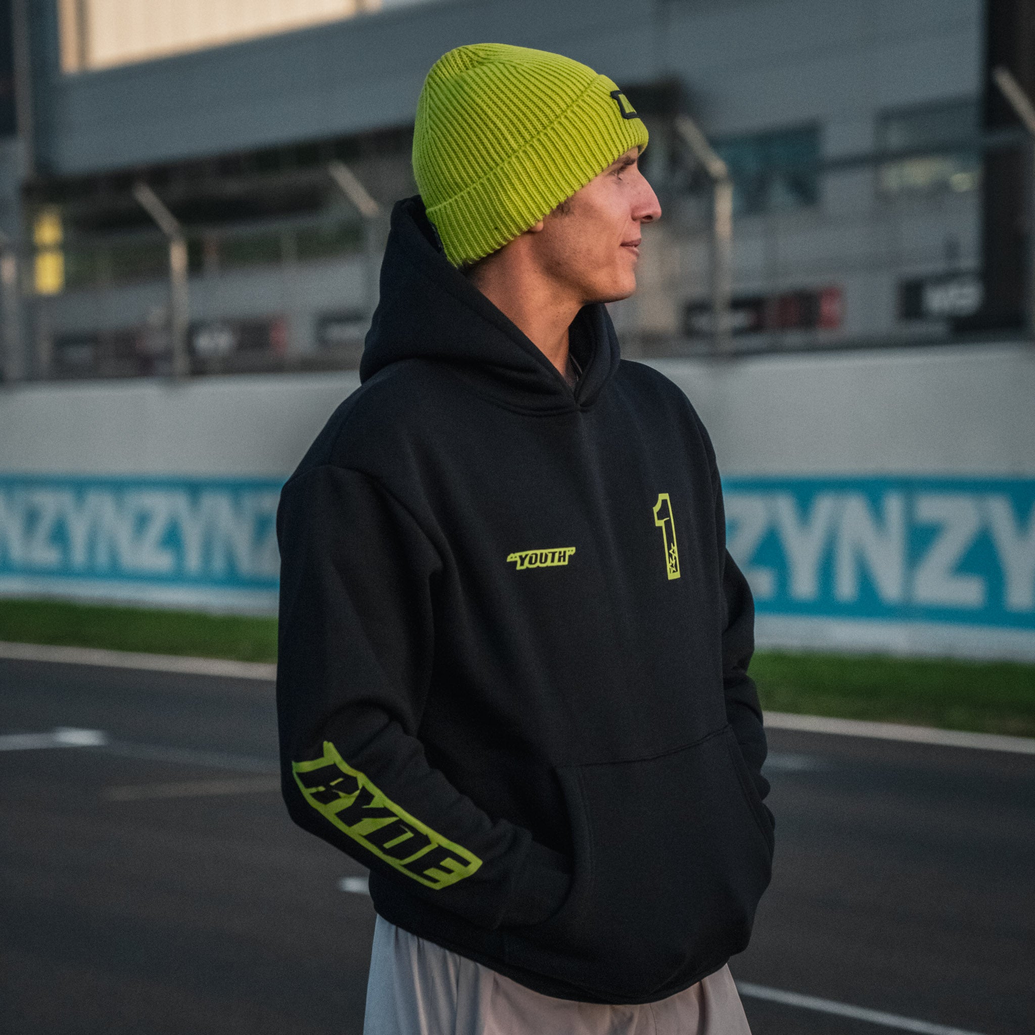 Black Kyle Ryde Core #1 Hoodie side view