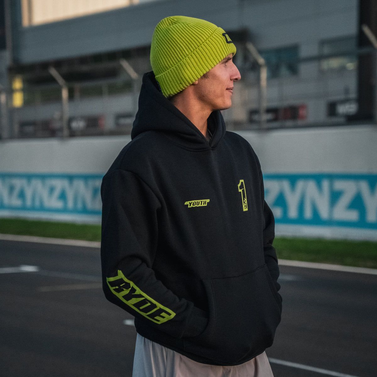 Black Kyle Ryde Core #1 Hoodie side view