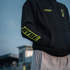 Sleeve detail of Black Kyle Ryde Core #1 Hoodie