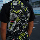 Black Kyle Ryde Graphic T-Shirt back view