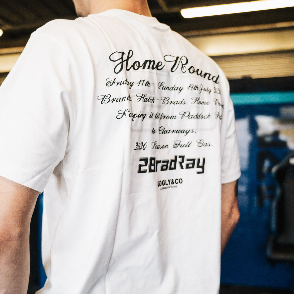Bradley Ray Home Round T-Shirt back view