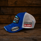 Side view of the Diamond Trucker Cap x McAMS Raceways