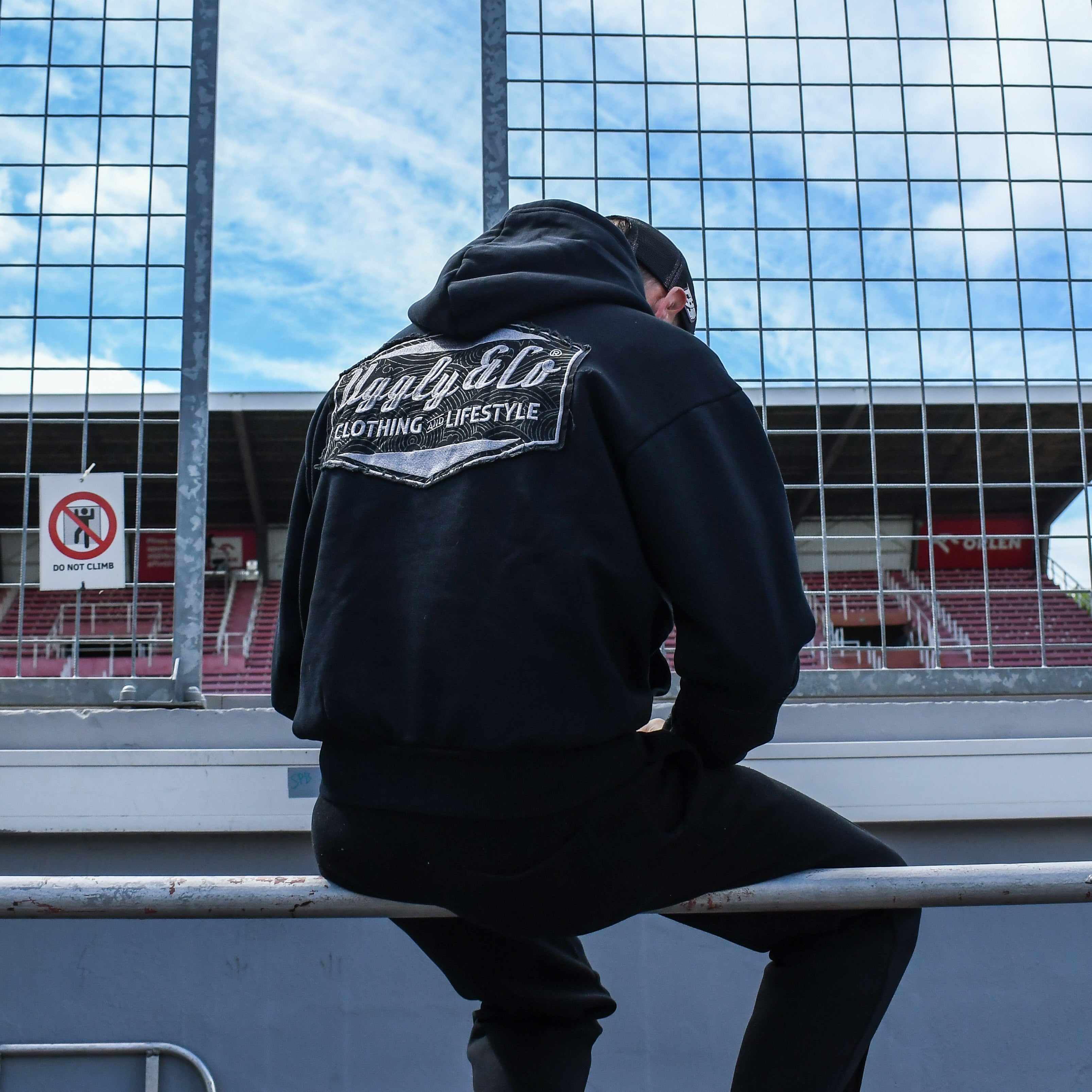 Fenton Seabright sat in pit lane at racetrack