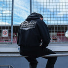 Fenton Seabright sat in pit lane at racetrack