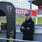 Fenton Seabright at race track smiling