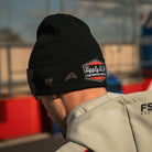 Side view of the FS3 Racing x Diamond Beanie in pit lane