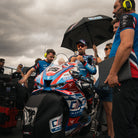 josh brookes at bsb race event on the start grid