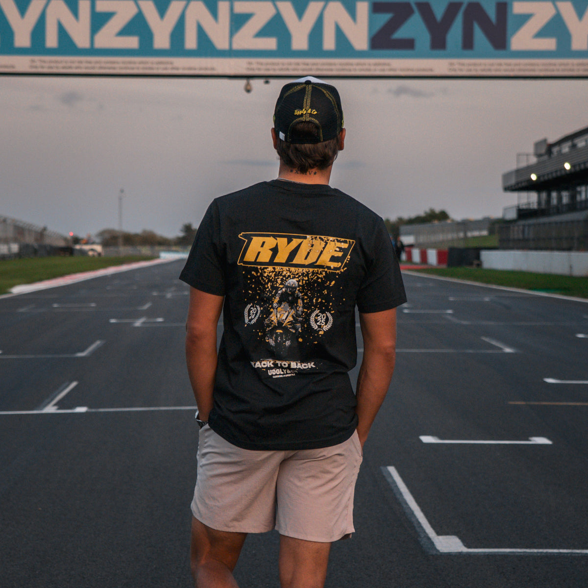 Kyle Ryde Back-to-Back Championship Confetti Tee back view
