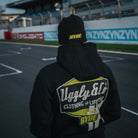 Close up detail of Kyle Ryde x Black Diamond Hoodie